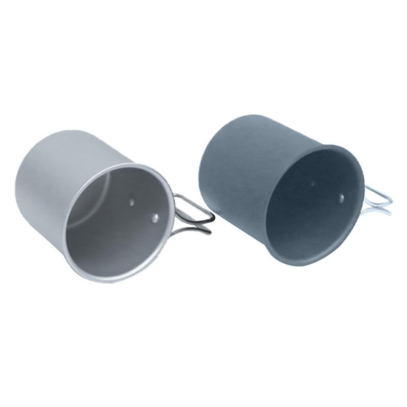 Durability Aluminum Alloys Cup Travelling Hand Brewed Coffees Cup Climbing Cup for Camping Hiking and Picnics