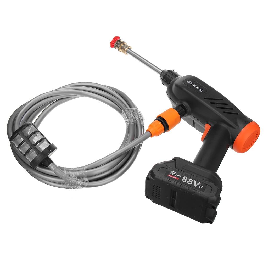 65Bar 88VF 1500W Li-ion Battery Portable Water Cleaner For 18V Battery High Pressure Cordless Washer Car Wash Spray Guns