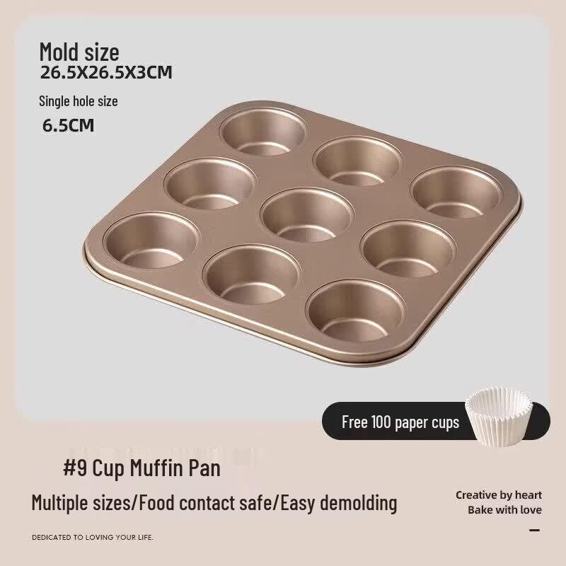 Non-Stick Carbon Steel Baking Pan for Cakes & Muffins