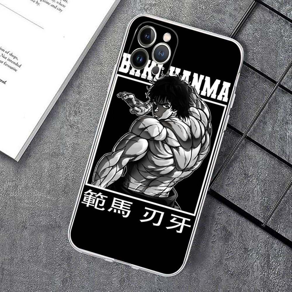 Hanma baki Grappler Phone Case For iPhone 15 14 11 12 13 Mini Pro XS Max Cover 6 7 8 Plus X XR SE 2020 Funda Shell