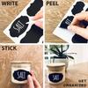 20-75pcs Waterproof Chalkboard Labels Spice Organizer Label for Household Kitchen Blackboard Stickers with White Erasable Pen