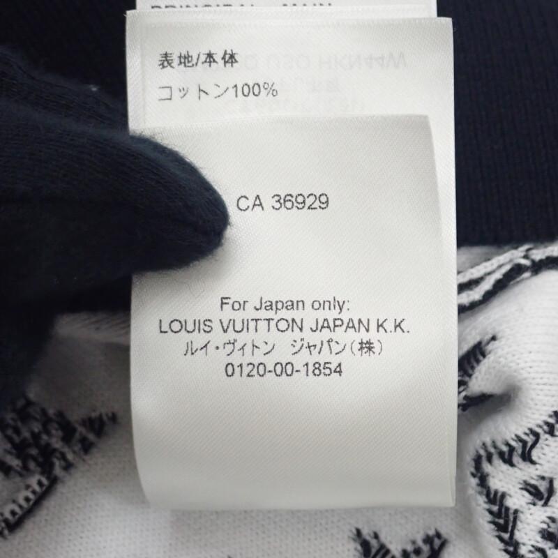 LOUIS VUITTON 1A8FM1 L sweat black cotton mens