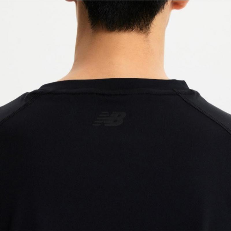 New Balance Long Sleeve Tee Kqj Nbnde22613 19 Common Basic Long Sleeve Rash Guard  Stand