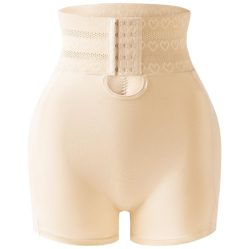 High Waist Tummy Control Butt Lifter Shaper Shorts With Hook Eye Closure