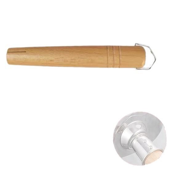 1 Pieza Mango de Madera para Sartén u Olla - Para Reemplazo de Diferentes Mangos de Sartén - Accesorios de Mango de Madera Maciza Estilo Japonés