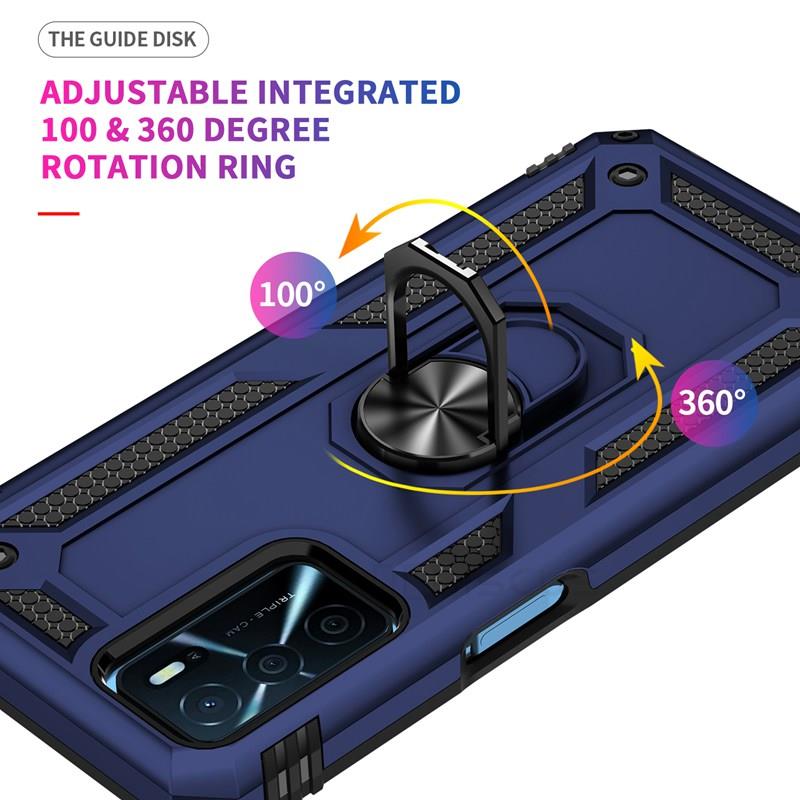 Case For OPPO A54S A16 A74 A94 5G A15 A53 A3S A5S A9 2020 Reno 5 Lite 4 6 Luxury Armor Shockproof Case Silicone PC Cover