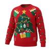 European & American Autumn/Winter Casual Letter Jacquard Knit Pullover