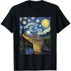Aligátor - Styl Van Gogha - Tričko Hvězdná noc