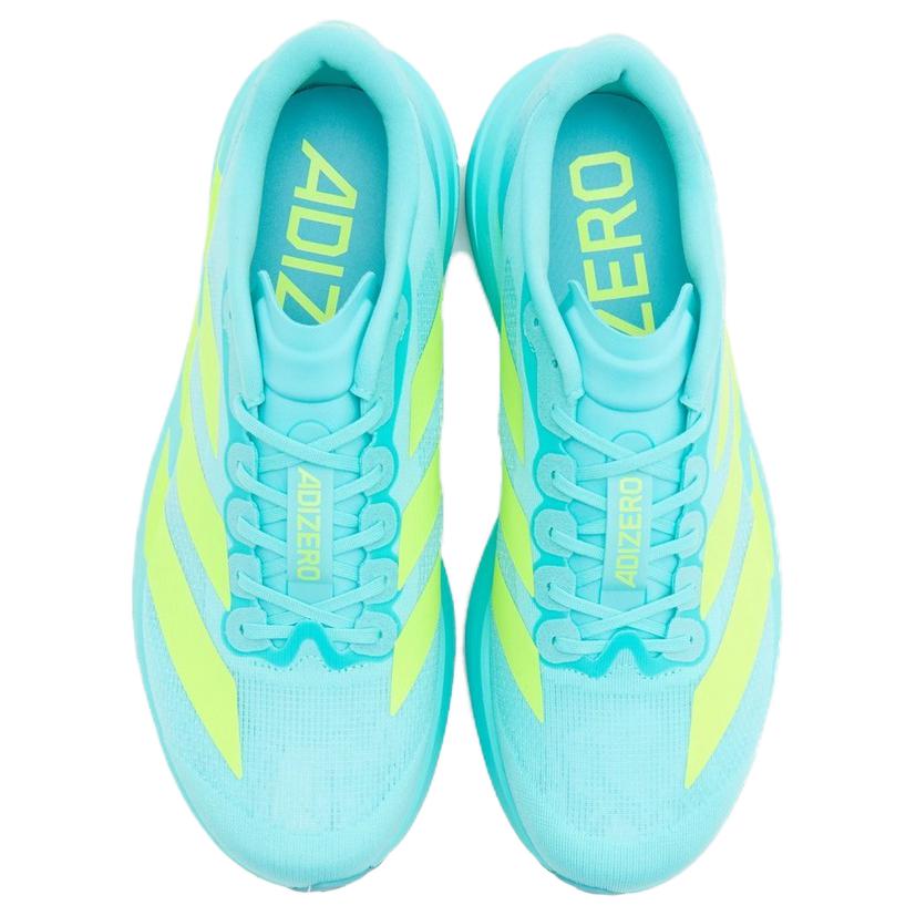 Adidas Adizero Evo SL Flash Aqua Lucid Lemon Men Sneakers Teal Mint-Ton JS4506