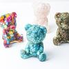 Crystal Resin Bear Desk Ornament With Natural Water Crystals For Home Office Decor