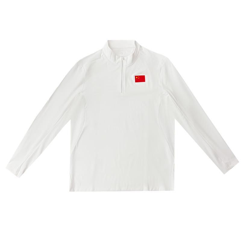 

Li-Ning Повседневная Дышащая Удобная Футболка с Длинным Рукавом с Национальным Флагом Унисекс Топы ATLV293-1 XL