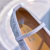 Girls' Crystal Princess Ballet Flats: Shiny Sequin Soft-Sole Closed-Toe Shoes for Spring/Autumn 2025