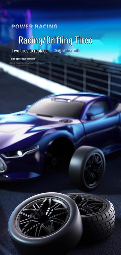 High-Speed RC Drift Sports Car: Four-Wheel Drive Toy for Boys & Kids