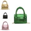 Chic Glossy Mini Crossbody Bag For Women Pu Leather With Stitching Elements