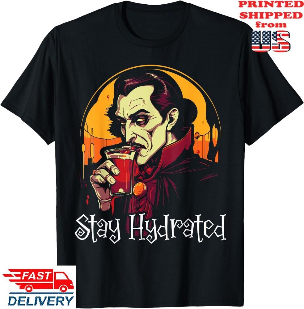 Dracula Halloween Scary Trick Or Treat Spooky Vampire T-Shirt, Unisex Tee Unisex T-Shirt XXXXL