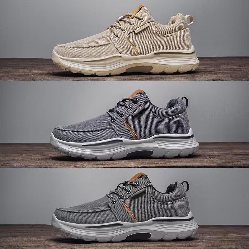 Men's Shoes Canvas Breathable Loafers Men Casual Summer Shoes Male Comfortable Outdoor Walking Shoes Classic Sneakers Big Size48