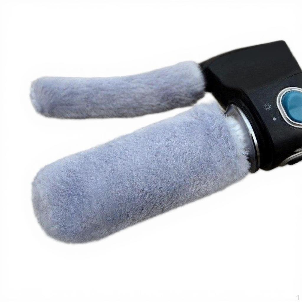 Handlebar Grip Sleeves, Warm Protection, Winter Plush, Electric Scooter Black 4pcs/1set