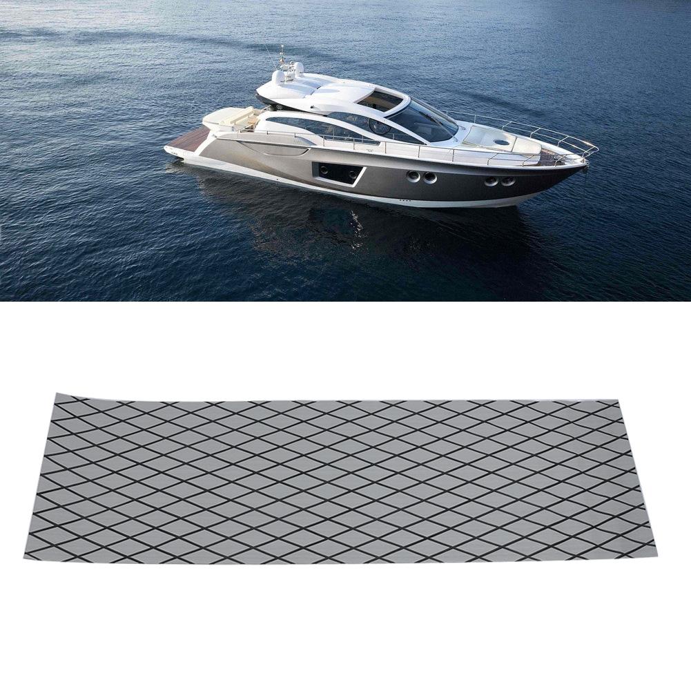 EVA Anti Slip Pad Rhombus Pattern with Adhesive Tape for Deck Surfboard(gray&black Stripes)