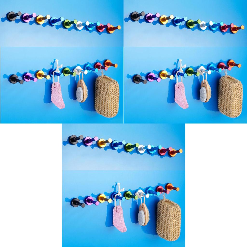 Premium Quality Diy Towel Wall Hook For Bathroom Kitchen Clothes Key Hat Bag Holder