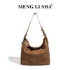 Autumn and winter new large-capacity hand-woven bag fashionable and simple shoulder crossbody tote bag versatile retro underarm bag