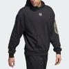 adidas PRZYWDZIEWAĆ. Wybierz Bluzę z Kapturem Wzór z Literami Nadruk Mitchell Koszykówka Sportowa Bluza Męska bluzy Czarna IJ0273