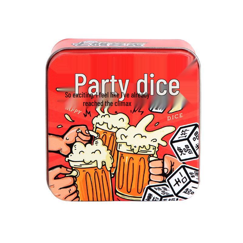 

Party Punishment Drinking Dice Game - Fun Dice Props Set (9 Pieces) for Nightclub & KTV