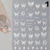 Dream  Diamond Butterfly Mermaid Tail Nail Art Sticker 3D High Quality Adhesive Nail Decoration Nail Art Sticker