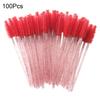 100Pcs/Bottle Disposable Mascara Wand Eyelash Brush Faux Crystal Eyebrow Spoolies Brush Portable Lash Makeup Applicator Brush Tools