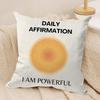Daily Affirmations Cushion Cover Soft Plush Throw Pillow Cover  DoubleSided Printed Cushion Case  Cozy Sofa  Home Decor