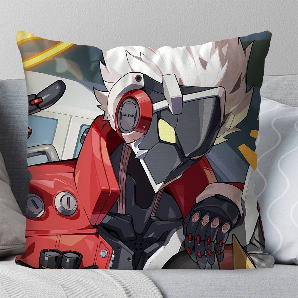 Billy Kid Anime ZZenless Zone Zero Pillow Case Fashion Square Pillowcase Bedroom Sofa Room Ins Decoration Leisure