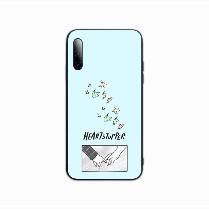 Heartstopper Phone Case For Samsung A91 A81 A73 A72 A71 A30S A20 A12 A13 A52 A53 4G 5G Soft Black Phone Cover