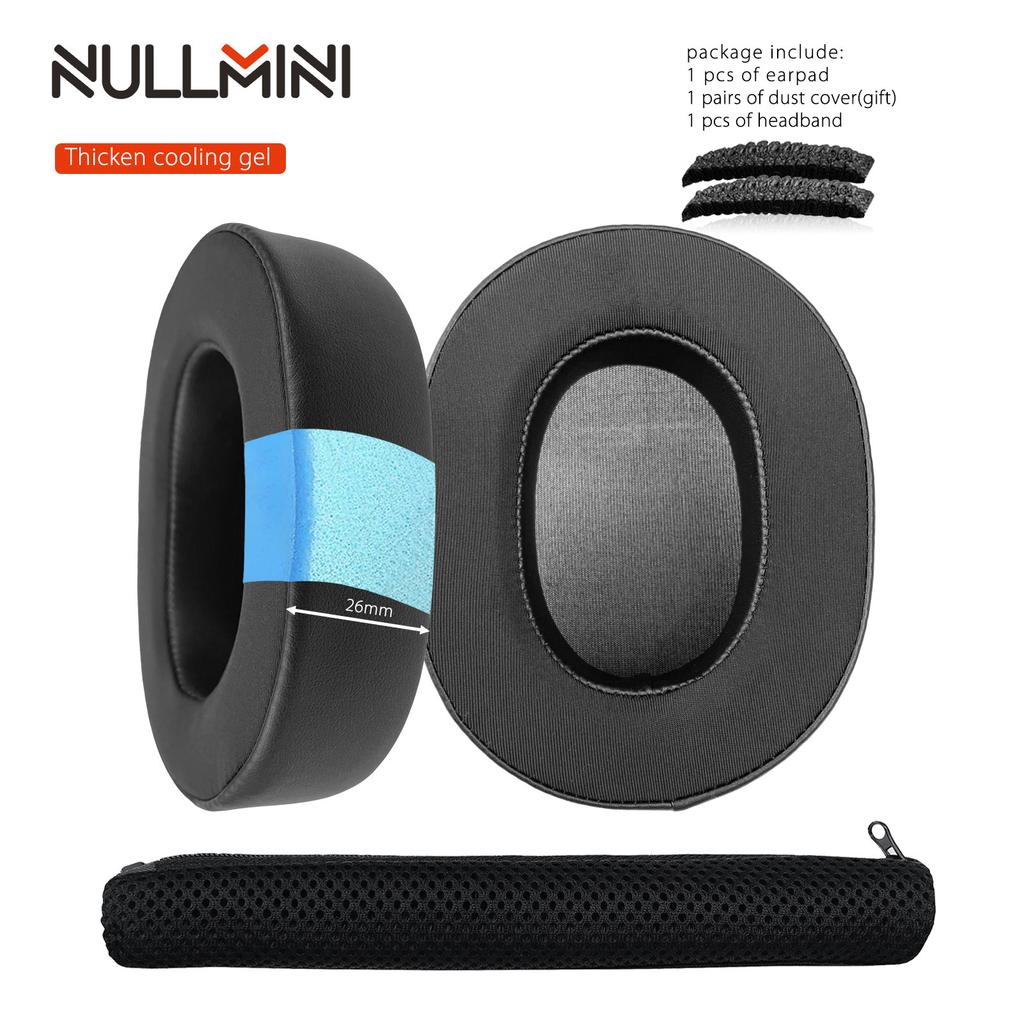 NullMini Replacement Earpads for Sony WH-1000XM5 Headphones Cooling Gel Earmuff Sleeve Ear Cushion Headset Headband Headbeam