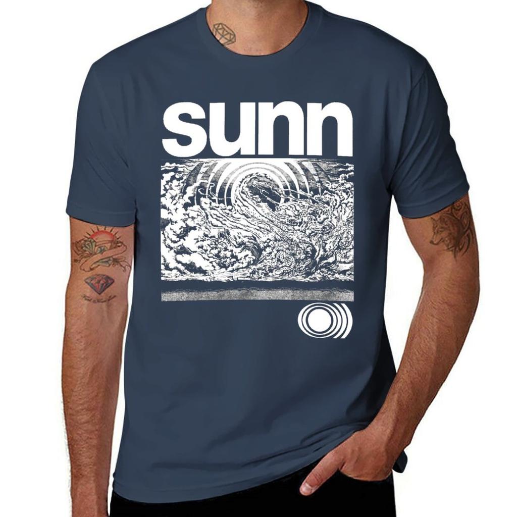 New SUNN O))) T-Shirt black cute tops mens big and tall Men Women Round Neck Short Sleeve Tees Cotton Summer Oversize  Harajuku