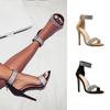 Fashion Ankle Strap Women Sandals 2025 Summer Fashion rhinestones Thin High Heels Gladiator Sandal Narrow Band Party Dress Pump Shoes