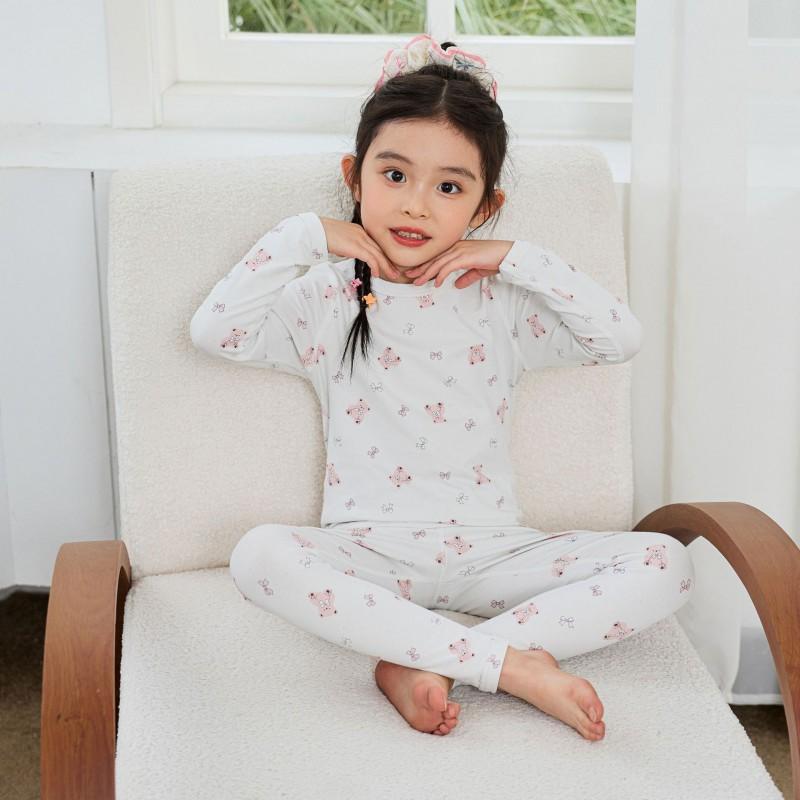 2026 Kids Cotton Underwear Set Girls Aged 8-16 Thermal Loungewear