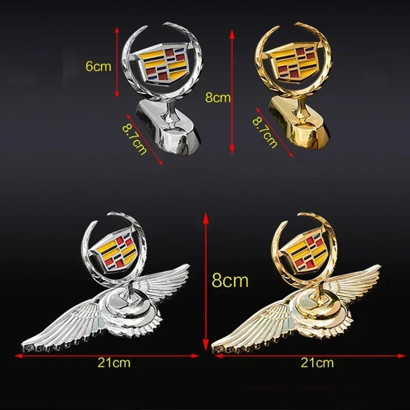 3D Metal Car Front Hood Emblem Cover Bonnet Badge Sticker for Cadillac ATS BLS CT5 EXT SLS SRX XT4 XT6 XTS XLR Escalade DTS