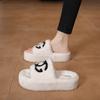Xiaoxiangfeng thick-bottomed fluffy slippers women wear autumn and winter slippers popular fashion brand Internet celebrity home cotton slippers