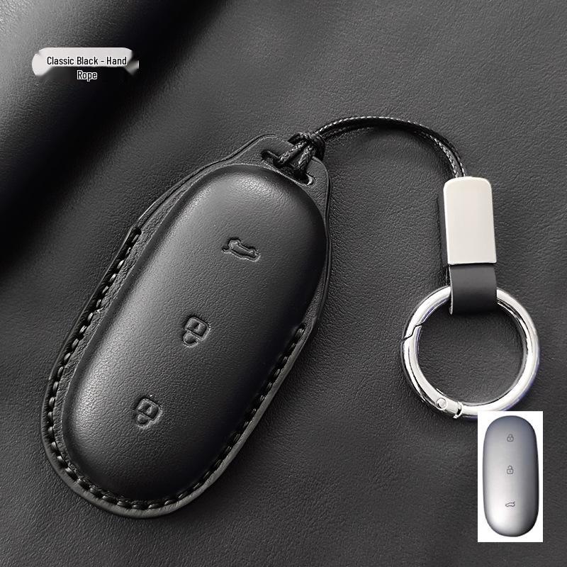 Genuine Leather Key Case for Ideal I6 L9MAX/L8/L7/L6/ONE/Mega - High-End with Buckle Shell