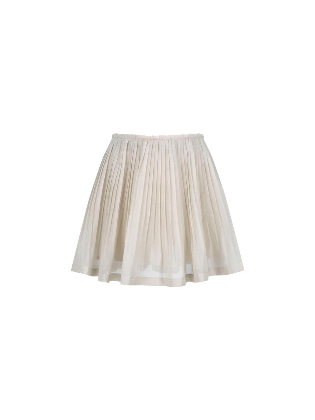 

3-Day Korean Spring/Summer Solid Pleated Skirt & Slim-Fit Shirt for Women Size 0