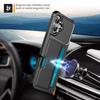For iPhone 16 Plus Case Card Slot Leather+TPU Defender Phone Cover