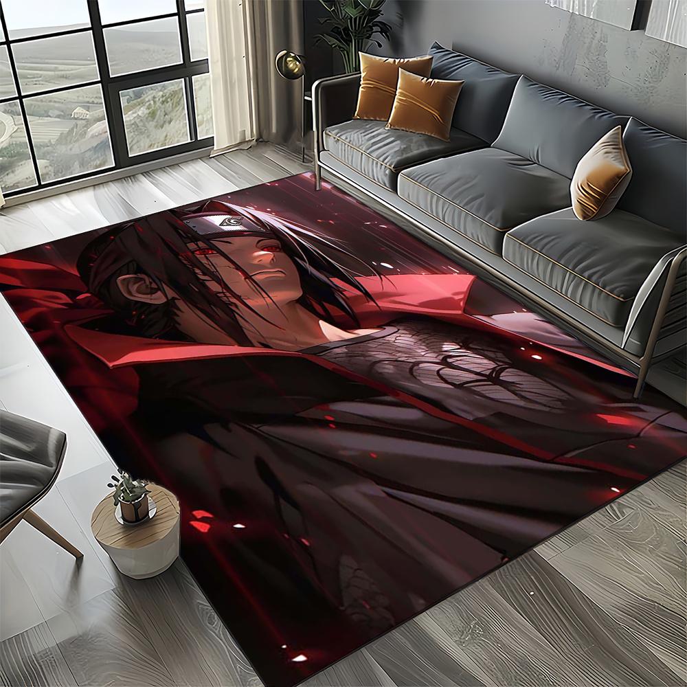 Cartoon 3D I-Itachi Japan Anime Carpet Rug for Living Room Bedroom Home Sofa Decoration,Kid Play Area Rug Non-slip Floor Mat