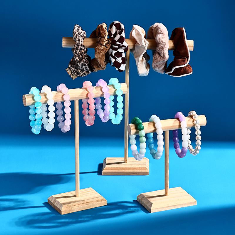 Solid Wood Bracelet & Hair Tie Display Stand