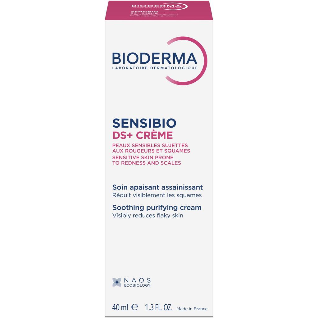 Bioderma Sensibio DS+ Soothing Cream 40ml for Irritated & Flaky Skin, French Pharmacy Skincare, Gentle Moisturizer