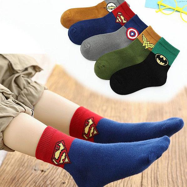 Children's Mid-Calf Socks - 5 Pairs for Boys and Girls, Autumn and Winter Collection