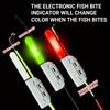 Fishing Bite Indicator, Color-Changing Rod Tip Light,Suitable for Sea Fishing, Fishing Accessories (Without Battery)