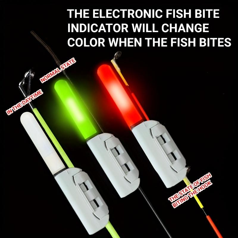 Fishing Bite Indicator, Color-Changing Rod Tip Light,Suitable for Sea Fishing, Fishing Accessories (Without Battery)