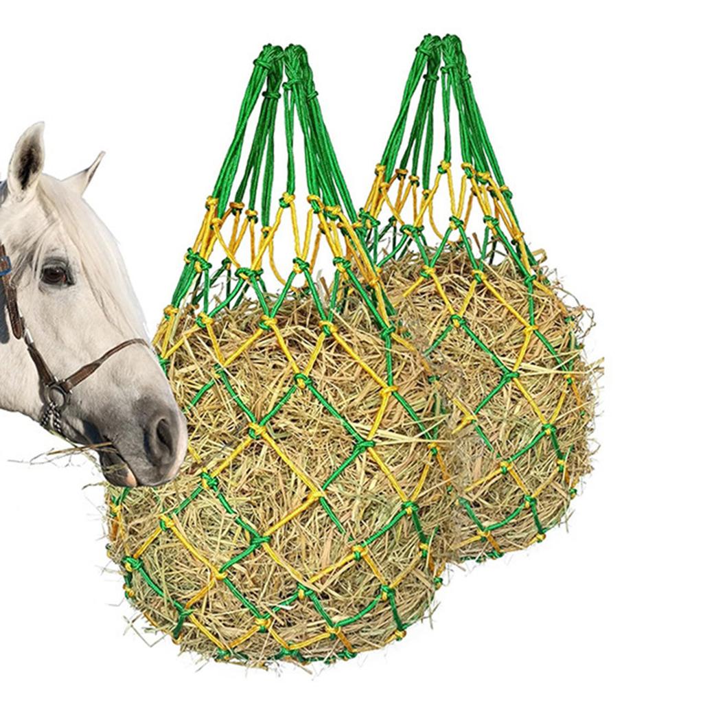Heulagertasche Pferd Schaf Ställe Langsame Fütterung Heunetz Haustier Heutaschen Outdoor Heulagertasche Langsame Fütterung Heunetz