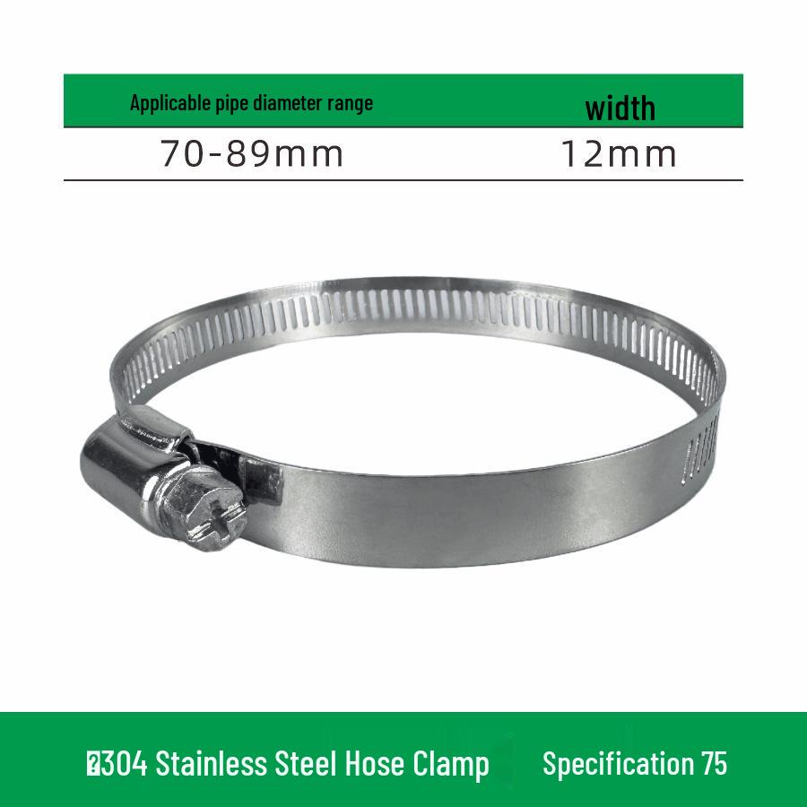 304 Stainless Steel PE Pipe Locking Accessories and Hose Clamps for Fresh Air Systems