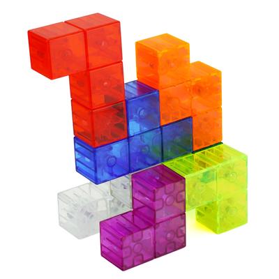Spin Gear Magnetic Cube - Create Various Shapes with Built-in Magnetic Blocks