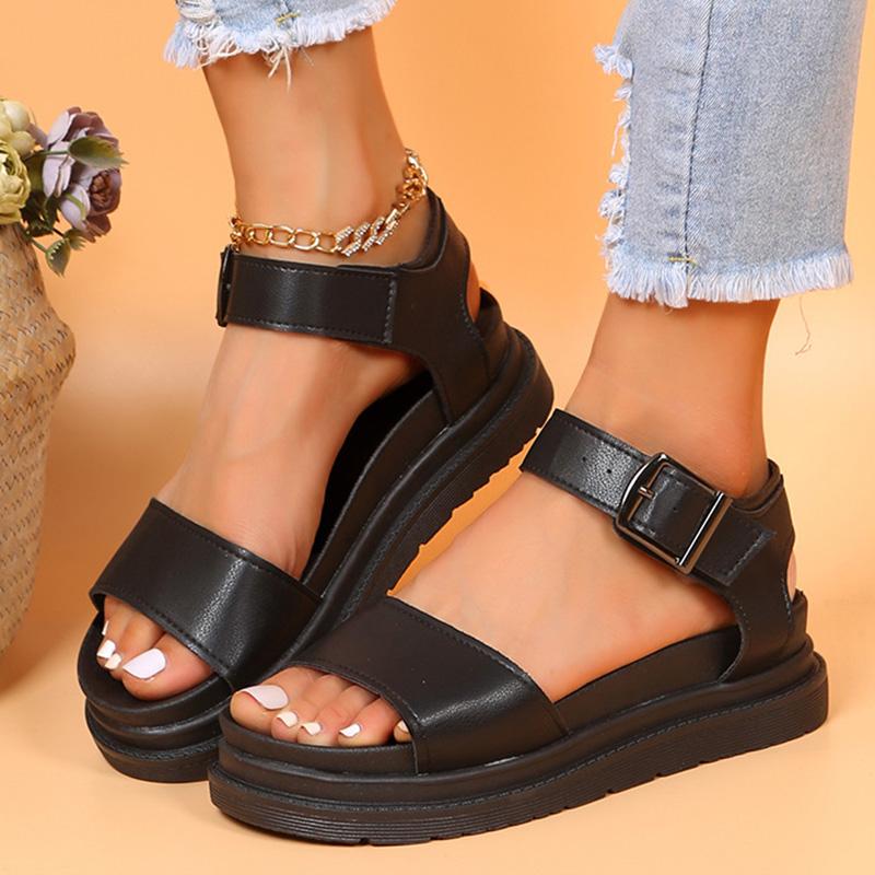 Sandale pentru femei la modă Sandale de vară de înaltă calitate cu tocuri Pantofi casual de vară pentru femei Sandale cu platformă cu toc pană pentru femei 2024 Nou
